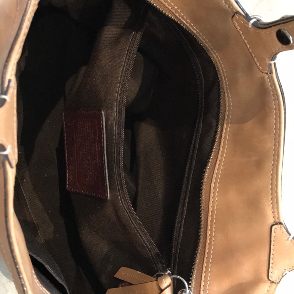 Coach Authentic Neutral Leather Midsize Satchel - image 7